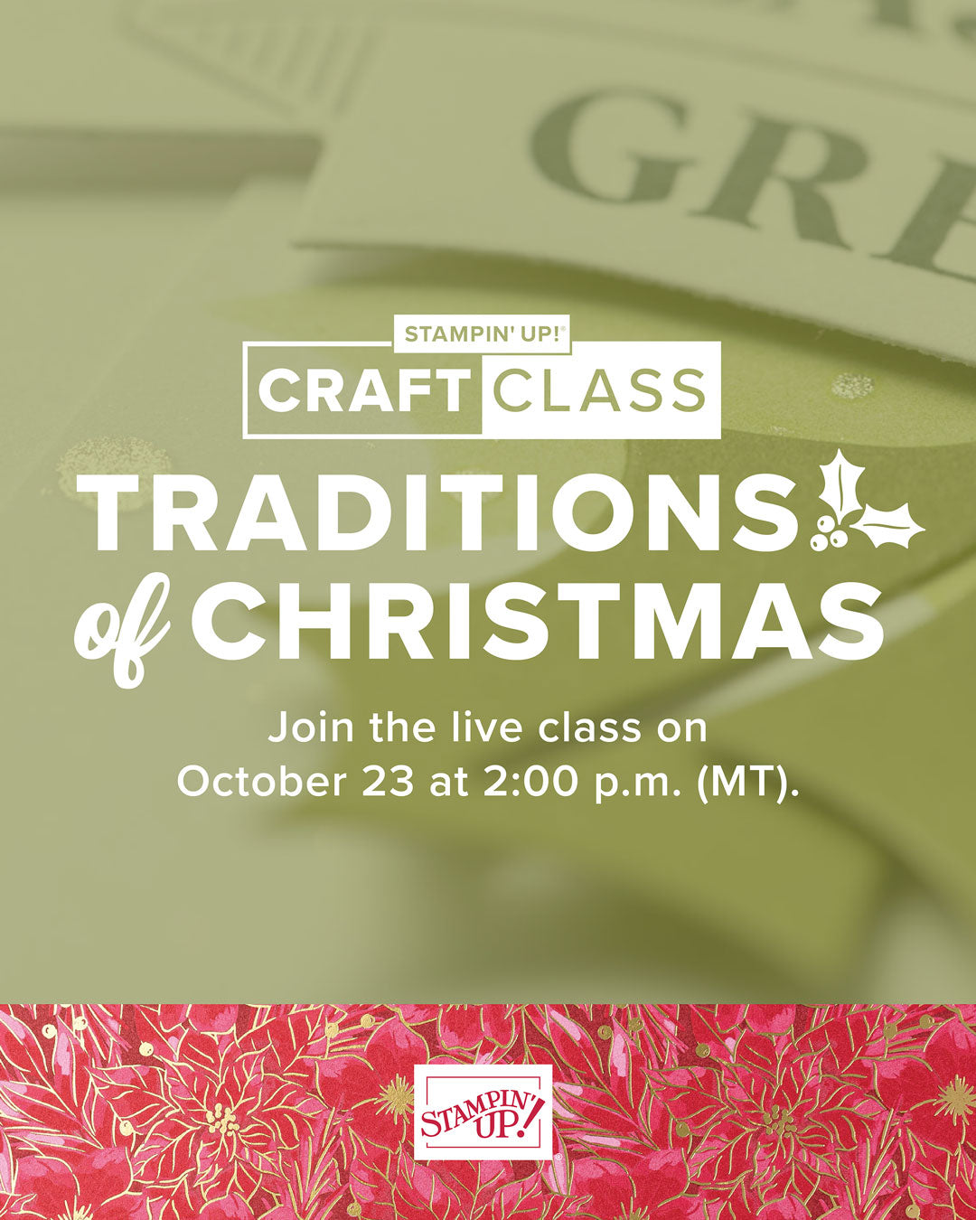 🎄 Traditions of Christmas Craft Along Class – Now Available! 🎄