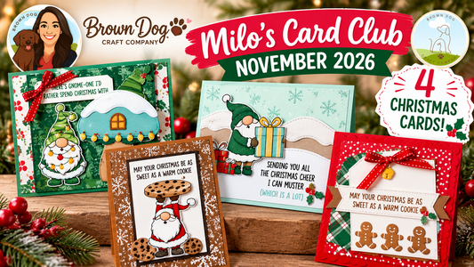 November Milo's Card Club | Merry Mischief Christmas Cards!